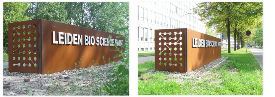 Leiden Bio Science Park belettering