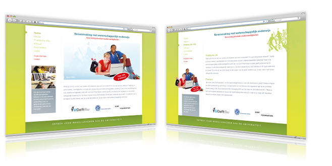 Universiteit Leiden website